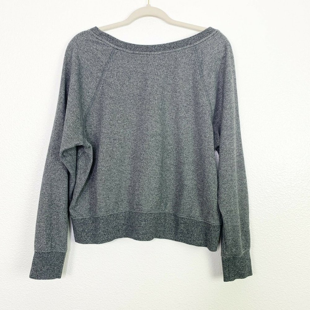 Oakley XL Gray Graphic Wide Scoop Neck Sweater - Picture 2 of 7